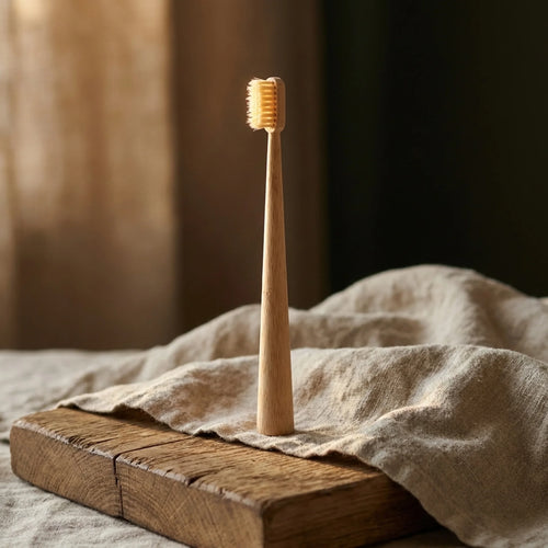 ELEVRA Horse Bristle Bamboo Toothbrush (4 Pack)